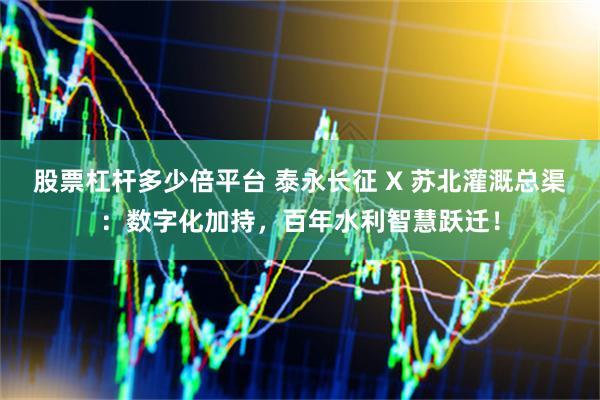股票杠杆多少倍平台 泰永长征 X 苏北灌溉总渠：数字化加持，百年水利智慧跃迁！